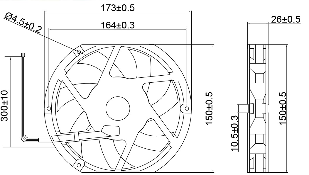 MFD17225 Dimensions